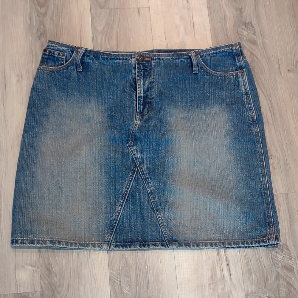 Women's Route 66 Denim Skirt Size 18